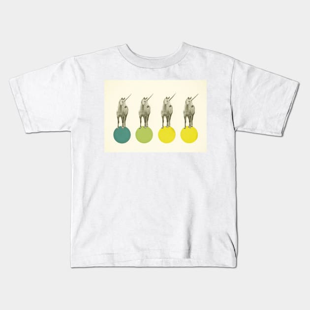 Unicorn Parade Kids T-Shirt by Cassia